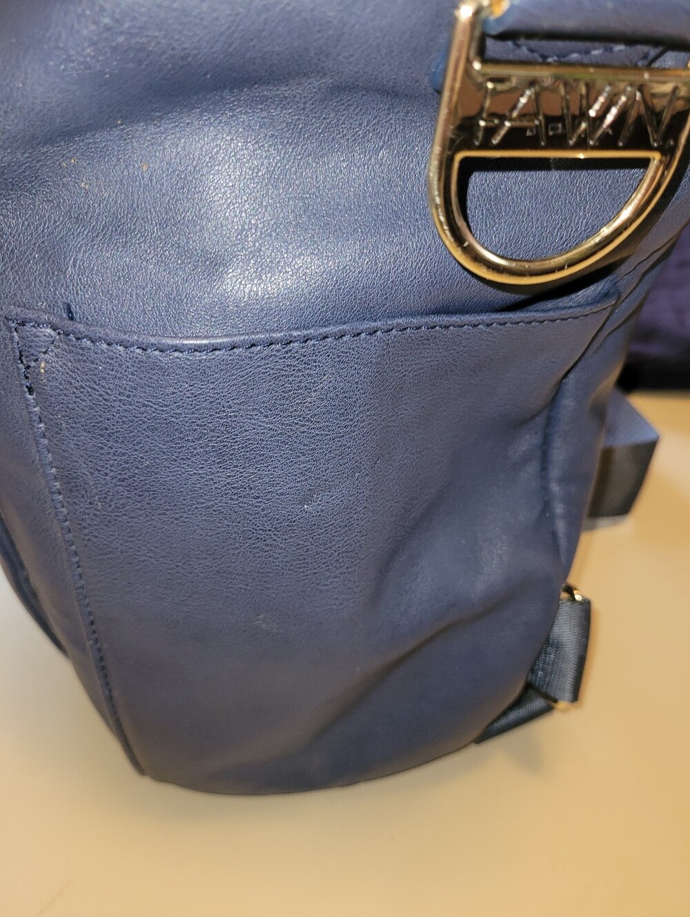 Fawn Design - Blue Bag/ Backpack Diaper Bag. Multi-pocketed Good Condition! - Picture 5 of 16